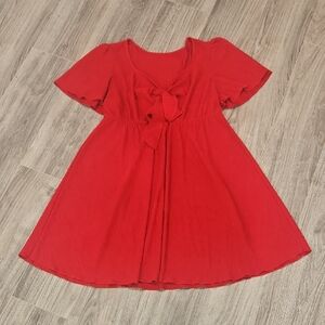 SHEIN Vibrant Red Mini Dress